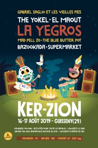 Festival Ker-zion. Du 16 au 17 août 2019 à GUISSENY. Finistere.  14H00